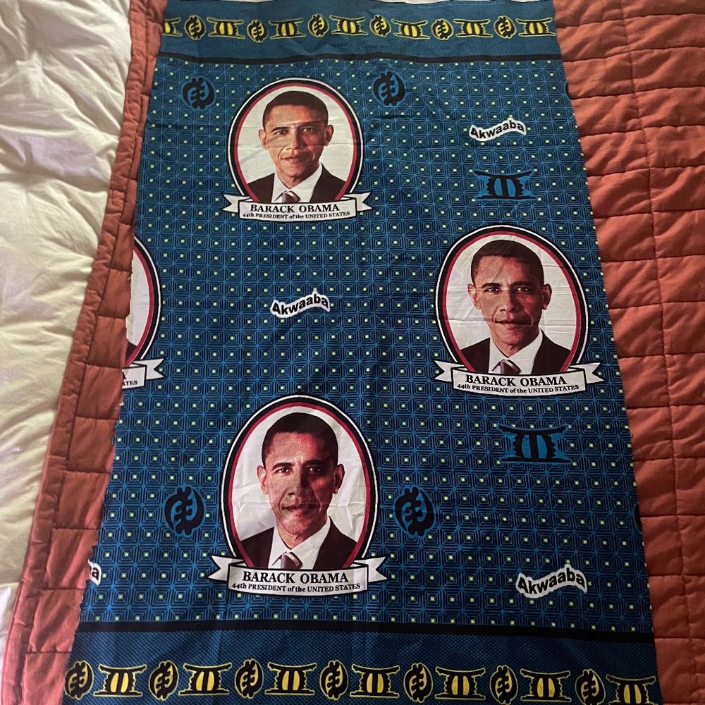 Akwaaba Obama cloth from Ghana